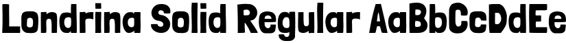Londrina Solid Regular font