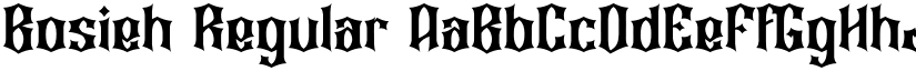 Bosieh Regular font