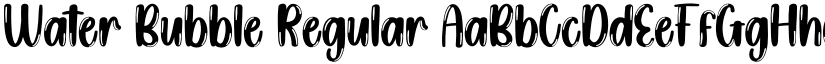 Water Bubble Regular font