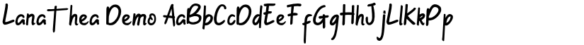 Lanathea Demo font