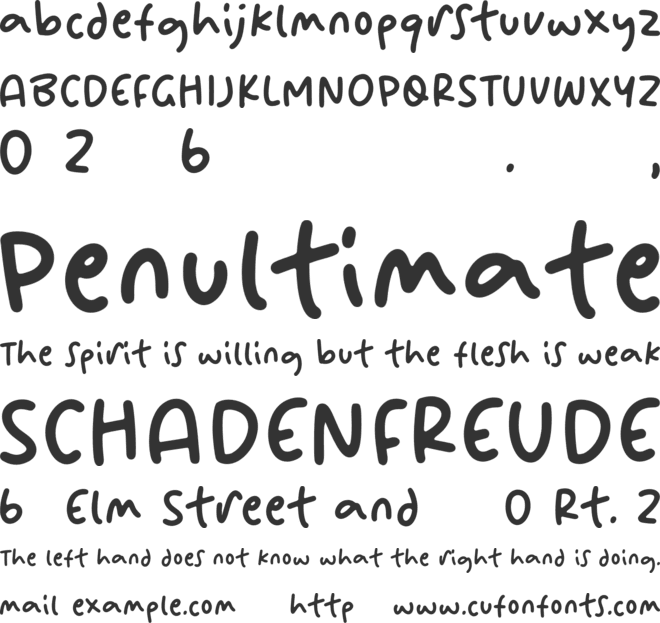 NoteStar font preview