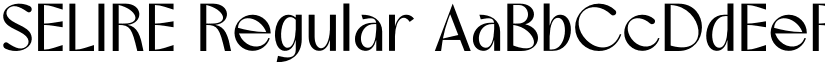 SELIRE Regular font