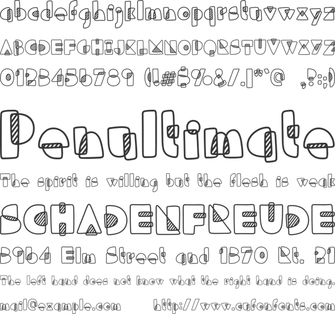 Tuper Super font preview