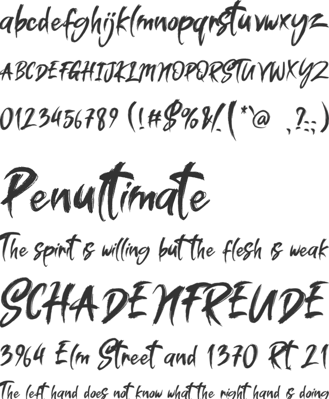 Slaught font preview