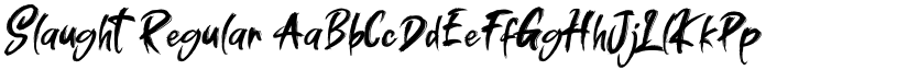 Slaught Regular font