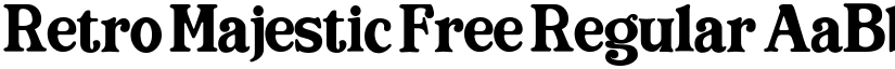 Retro Majestic Free Regular font