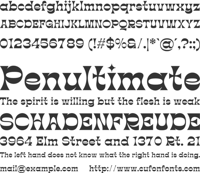 Nervida font preview