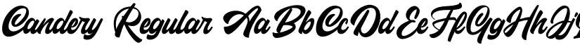 Candery Regular font