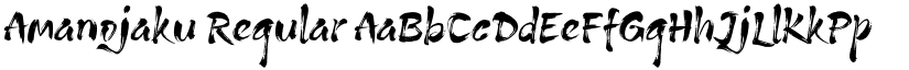Amanojaku Regular font