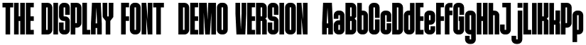 THE DISPLAY FONT (DEMO VERSION) font