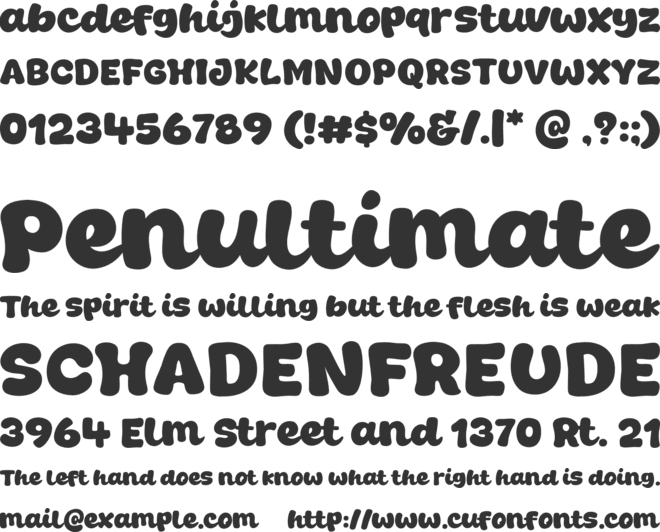 Cats Show font preview