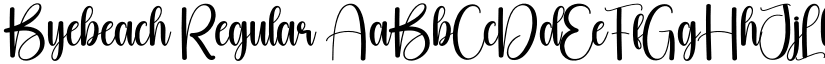 Byebeach Regular font