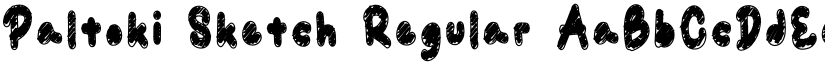 Paltoki Sketch Regular font