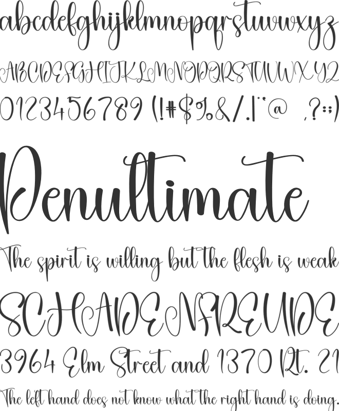 Simplify font preview