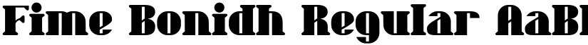 Fime Bonidh Regular font