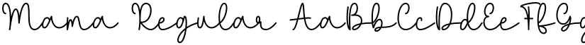 Mama Regular font