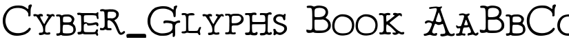 Cyber_Glyphs Book font