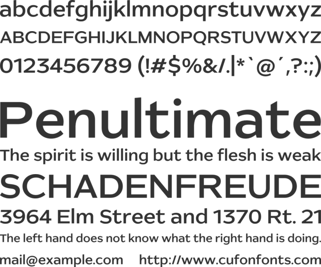 Artford font preview