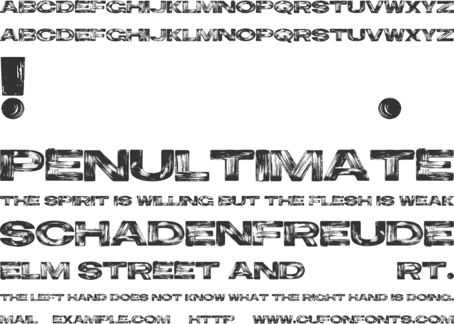 Ocean Grade font preview