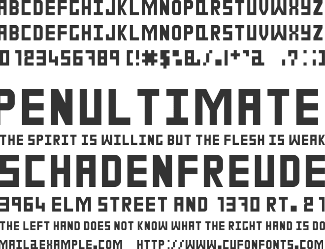 daveylikespie B font preview