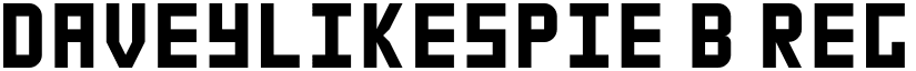 daveylikespie B Regular font