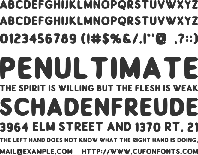 Wolfer font preview