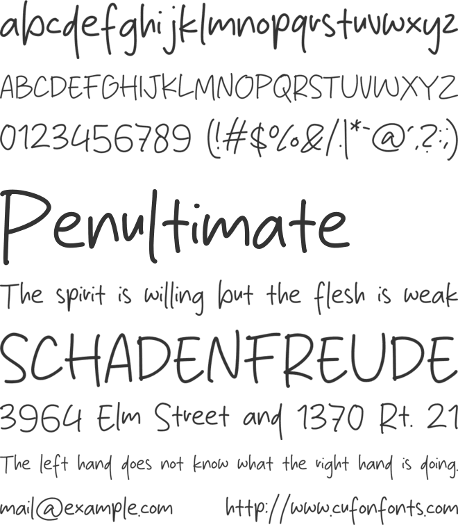 Believe Heart font preview