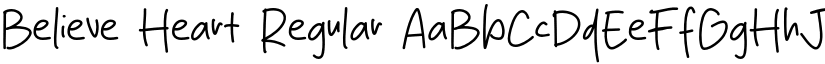 Believe Heart Regular font