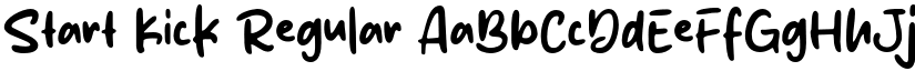 Start Kick Regular font