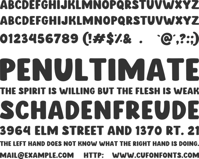 Brewed Coffee font preview