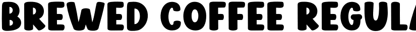 Brewed Coffee Regular font