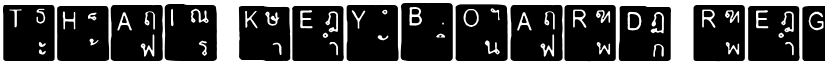 Thai Keyboard Regular font