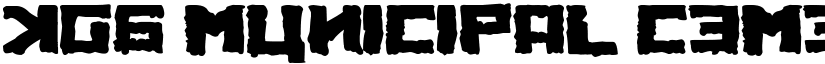 KGB Municipal Cemetery Regular font