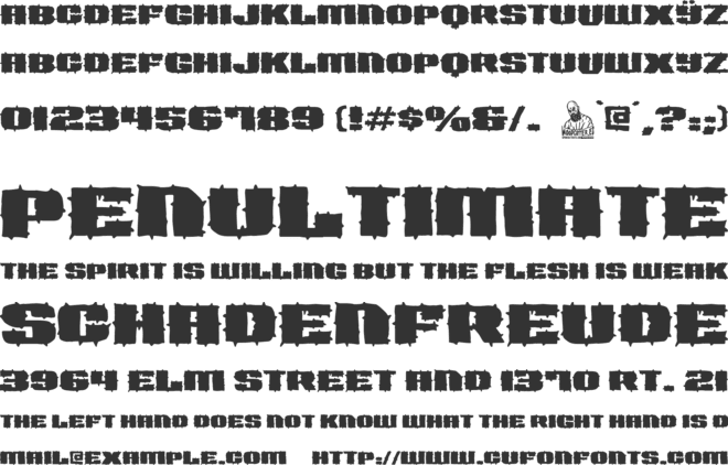 First Victory font preview