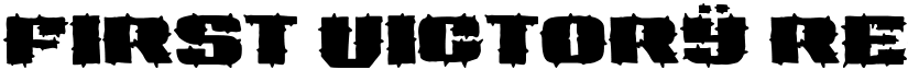 First Victory Regular font