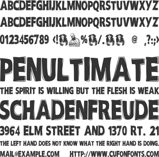 Anti-Hero font preview