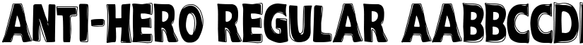 Anti-Hero Regular font