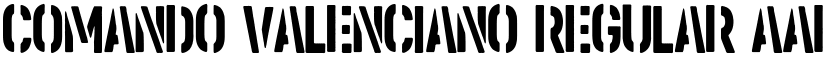 Comando Valenciano font download