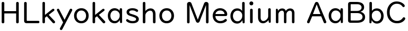 HLkyokasho Medium font