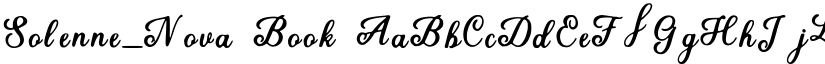 Solenne_Nova Book font