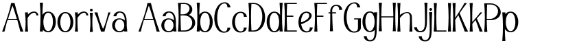 Arboriva font
