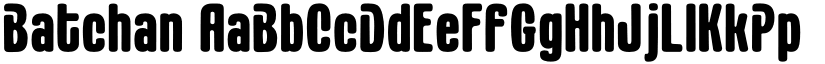 Batchan font
