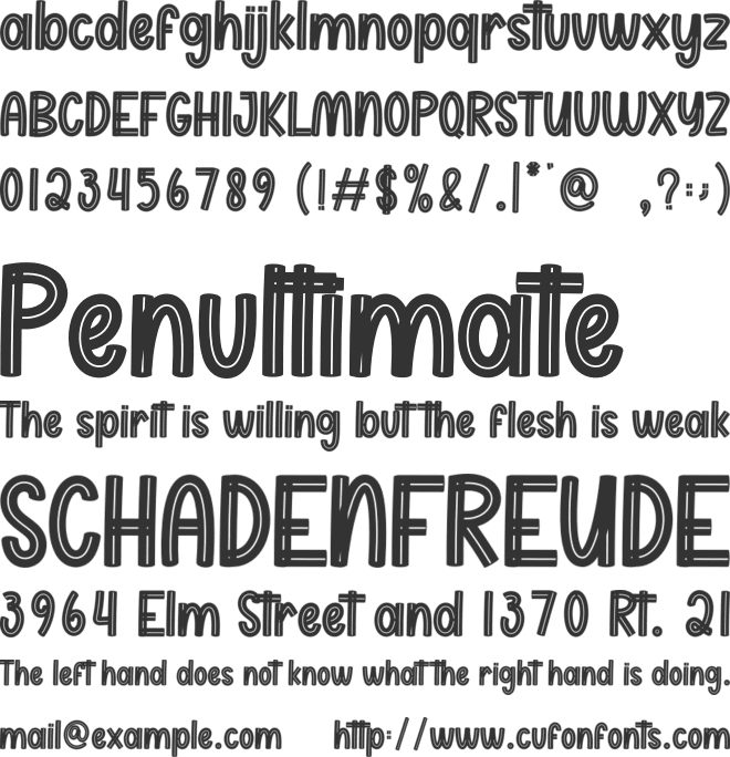 Small Island font preview