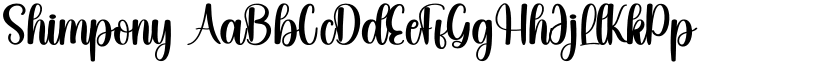 Shimpony font