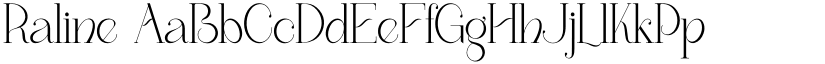 Raline font