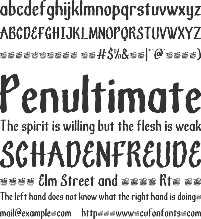 Memedhi Trial font preview