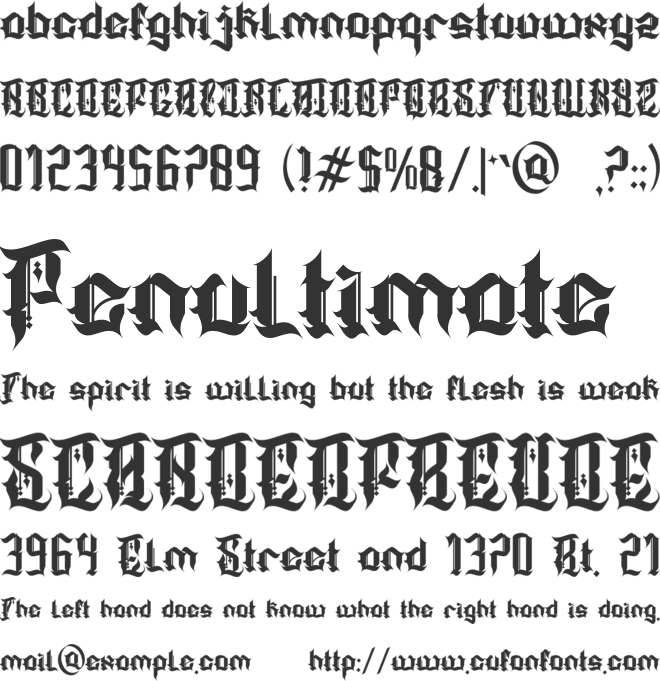 Asterixot font preview