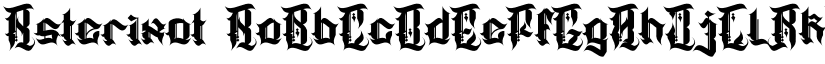 Asterixot font