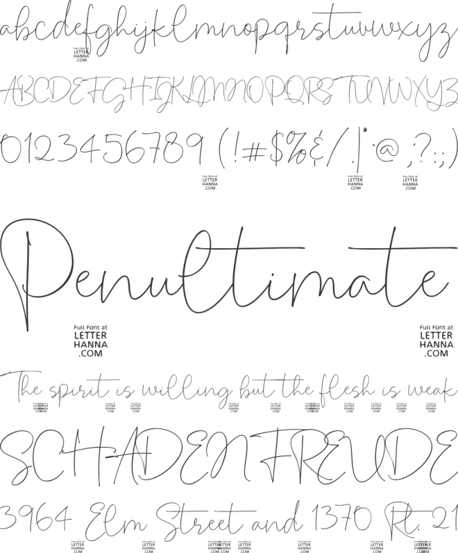 Vesperiand Free font preview