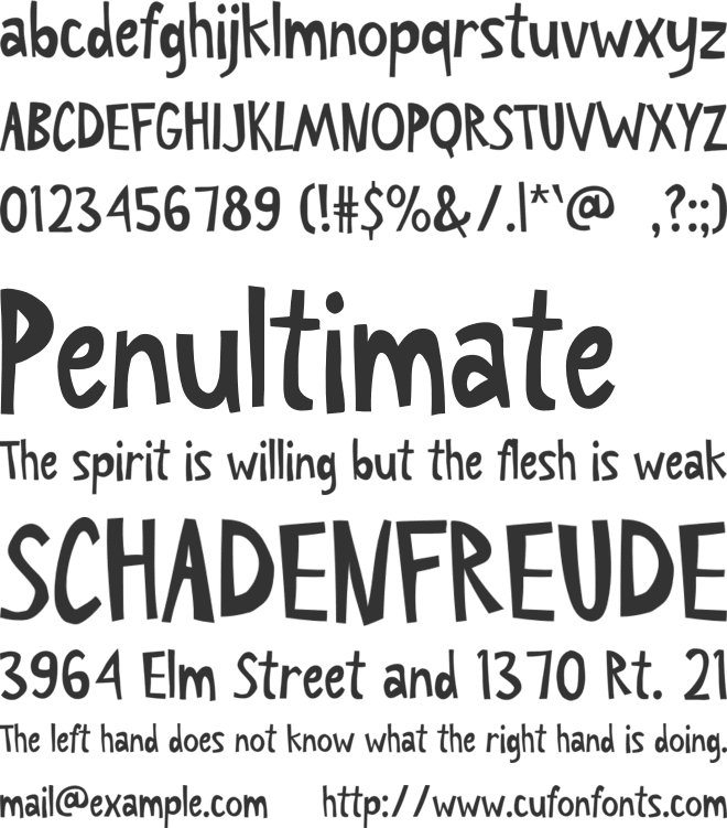 Sunday-Fest font preview